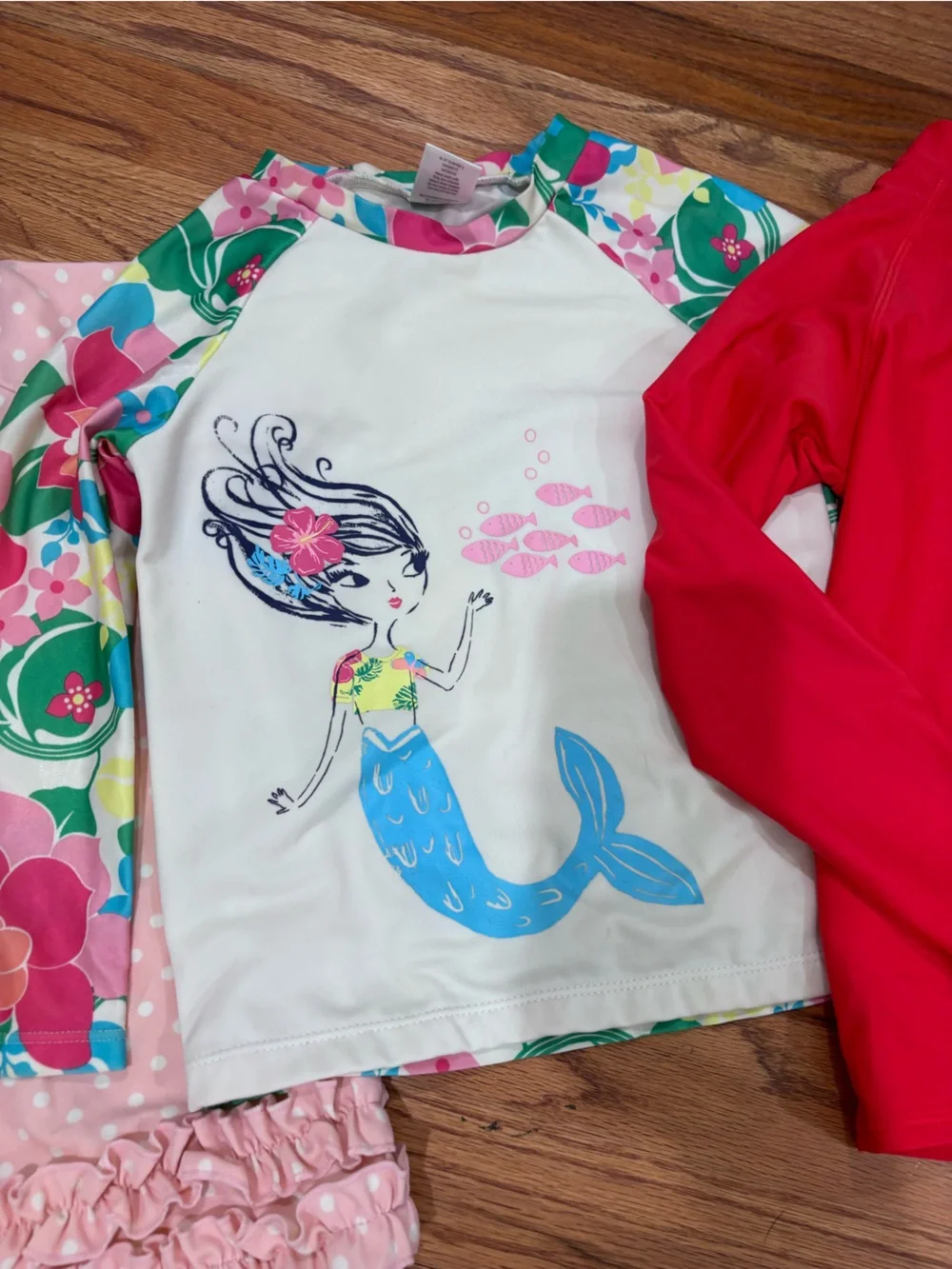 Ruffle Butts, Gymboree, Swim Zip Girls Swim Top Bundle Sz 6